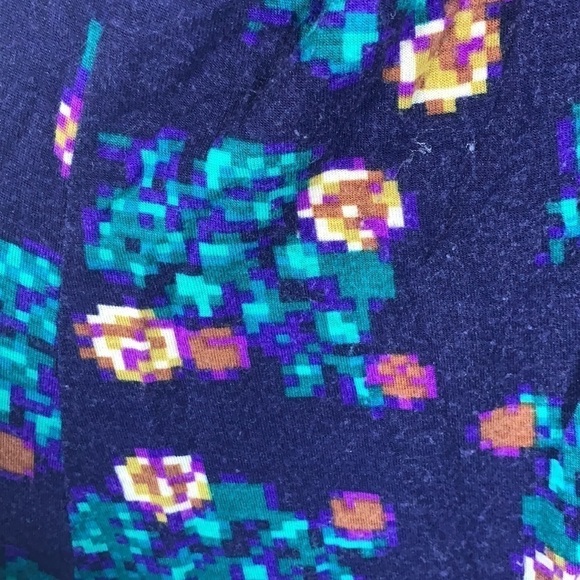 Lush Racer Back Tank With Ruffle, Blue Green Purple, Size Small - Picture 6 of 6